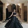 Fashion Basket Women's, Black Lehenga
