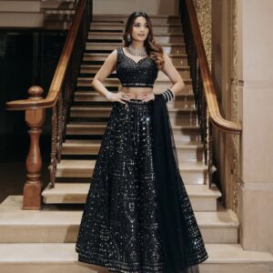Fashion Basket Women's, Black Lehenga Choli