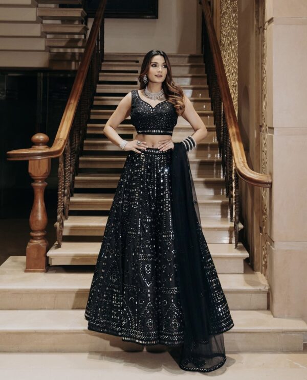 Fashion Basket Women's, Black Lehenga Choli